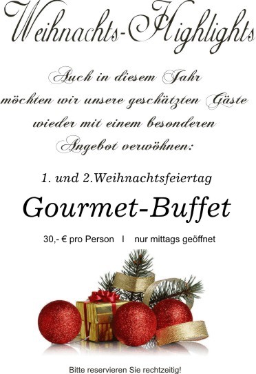 Unser Weihnachtsangebot